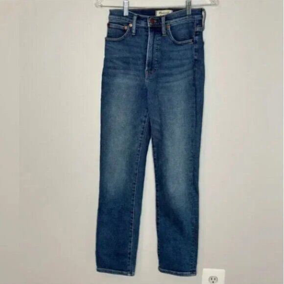 Madewell The Perfect Vintage High Waist Straight Leg Jeans Size 25 - Picture 2 of 8